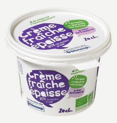 Crème fraîche épaisse 30%MG 20cl Crème fraîche épaisse 30%MG 20cl