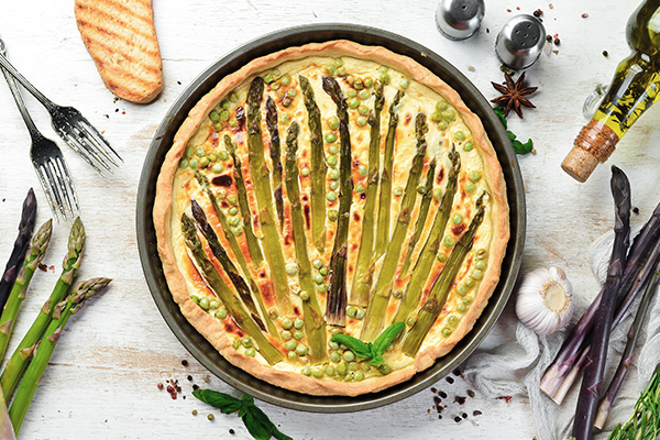 Tarte primavera à l'asperge